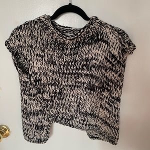 Zara Asymmetric Knit Top - Medium